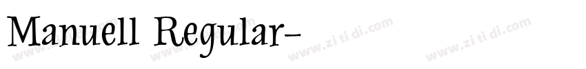 Manuell Regular字体转换